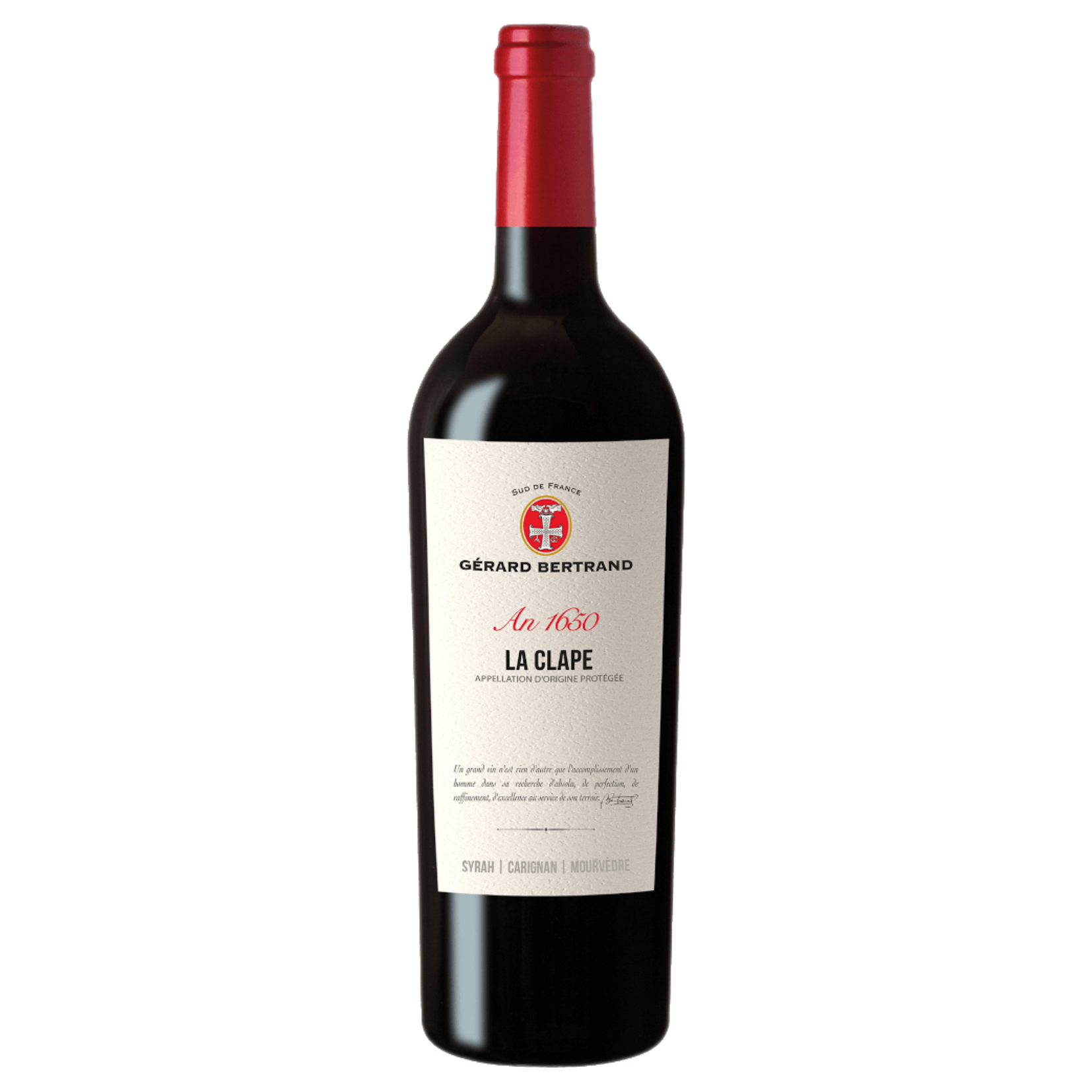 VIN ROUGE HERITAGE LA CLAPE - GERARD BERTRAND